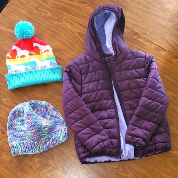 Cat & Jack Other - Winter coat/hat bundle
